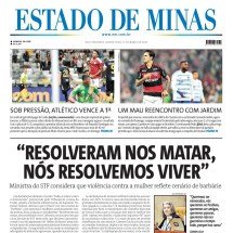 CONFIRA A CAPA DO ESTADO DE MINAS DO DIA 12/03/2026 - CAPA DO ESTADO DE MINAS