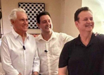 Eduardo Leite, Ronaldo Caiado, Ratinho Junior e Gilberto Kassab, presidente do PSD -  (crédito: Reprodução do Instagram de Gilberto Kassab)