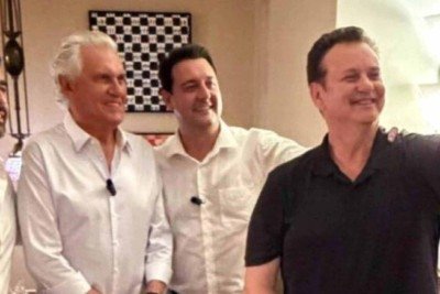 Eduardo Leite, Ronaldo Caiado, Ratinho Junior e Gilberto Kassab, presidente do PSD -  (crédito: Reprodução do Instagram de Gilberto Kassab)