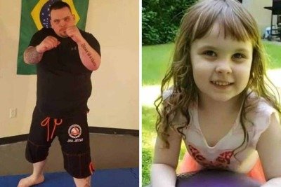 Robert Buskey é acusado de deixar a própria filha de cinco anos,  Charlotte Buskey, morrer de fome e sede em um quarto trancado -  (crédito: Redes sociais)