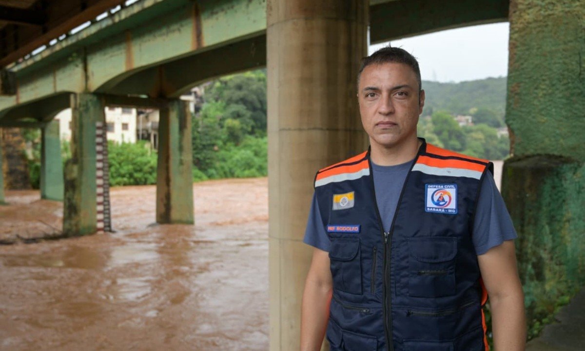 Defesa Civil também está atenta ao nível do Rio das Velhas em Sabará-Leandro Couri/Em/D.A Press