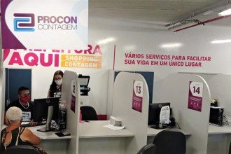 Posto Prefeitura Aqui localizado no Shopping Contagem oferece diversos serviços aos cidadãos da cidade. -  (crédito: Divulgação/Prefeitura de Contagem)