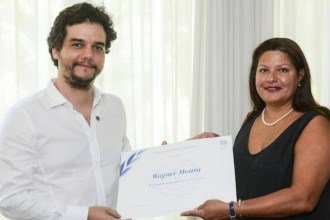 Wagner Moura foi nomeado Embaixador da Boa Vontade da ONU em 2015 -  (crédito: OIT)