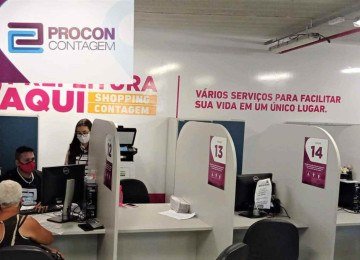 Posto Prefeitura Aqui localizado no Shopping Contagem oferece diversos serviços aos cidadãos da cidade. -  (crédito: Divulgação/Prefeitura de Contagem)