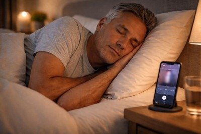 <p>Dormir ouvindo sons, músicas ou vozes é um hábito comum para algumas pessoas. Em certos casos, essa prática ajuda a relaxar e facilita o início do sono.</p>
 -  (crédito:  imagem gerada por i.a )