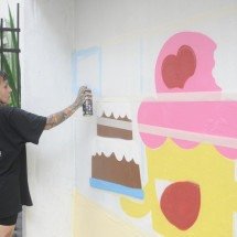 Palácio das Artes ganha 'bolinho' em celebração aos 55 anos - Alexandre Guzanshe/E.M./D.A. Press