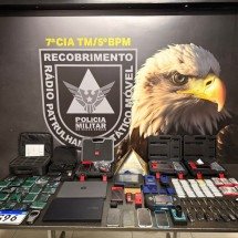 Dois homens são presos por receptação de veículo furtado em BH - PMMG/Reprodução