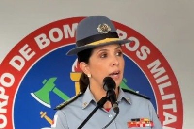 Coronel Jordana comemora aumento da presença feminina dentro do Corpo de Bombeiros -  (crédito: Captura de Imagem/Redes Sociais)