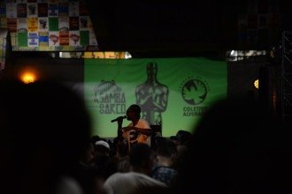 Roda de samba no Viaduto Santa Tereza tem transmissão do Oscar em BH -  (crédito: Túlio Santos/EM/D.A Press.)