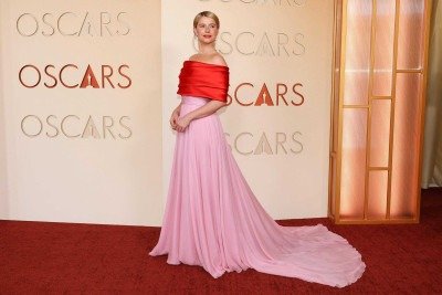 Jessie Buckley fez uma homenagem à Grace Kelly -  (crédito: AFP)