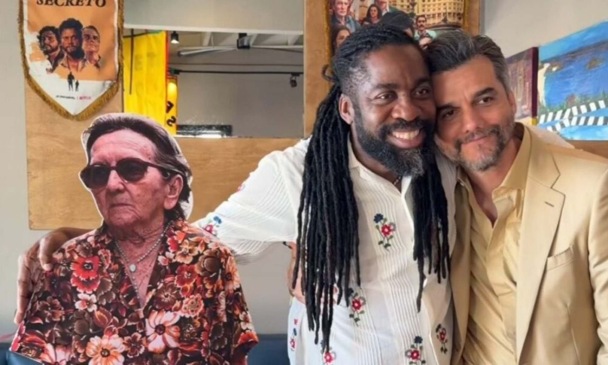 Wagner Moura e Lázaro Ramos se reencontram em LA antes do Oscar 2026 -  (crédito: Tupi)