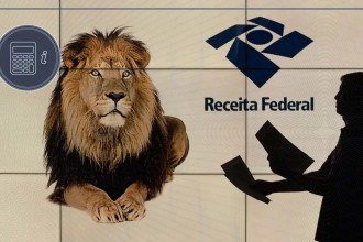O leão da Receita Federal de olho: está chegando a hora de declarar -  (crédito: Joédson Alves/Agência Brasil)