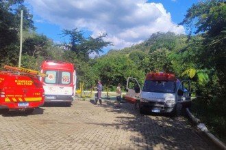 Militares do 1º Batalhão do Corpo de Bombeiros e unidades de suporte do Samu foram enviadas para o local -  (crédito: Corpo de Bombeiros/Reprodução)