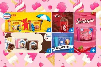 <p>A Nestlé vai deixar a linha de sorvetes, com a venda de suas operações remanescentes para concentrar esforços em café, nutrição, cuidados com animais, além de alimentos e lanches. A decisão marca nova fase estratégica, em que a companhia busca priorizar áreas mais lucrativas a fim de reforçar o papel de suas marcas mais fortes no mercado global.</p>
 -  (crédito: Montagem com Divulgação e Imagem Freepik)