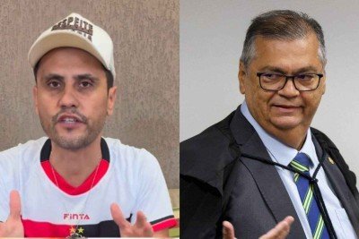 Senador Cleitinho e ministro do STF Flávio Dino -  (crédito: Reprodução e Sergio Lima / AFP)