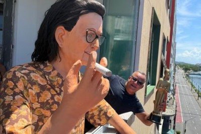 <p>O Brasil não levou o Oscar, mas concorreu a 5 estatuetas e deixou o filme “O Agente Secreto” na história do cinema do país. Além disso, o longa consagrou a atriz Tânia Maria, que alcançou enorme popularidade com sua atuação como Dona Sebastiana. Ela recebeu uma homenagem especial em Recife durante a transmissão do Oscar 2026: uma boneca gigante inspirada nela, no estilo tradicional dos bonecos de Olinda. </p>
 -  (crédito: Léo Cavalcanti/Divulgação)