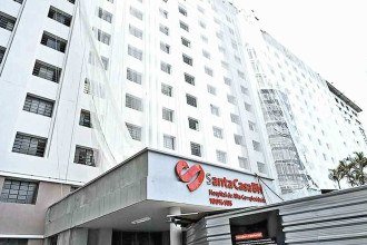 Fiemg e setor mineral acompanham avanços na restauração da fachada da Santa Casa BH -  (crédito: Divulgação)