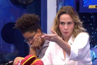 No sábado passado, Ana Paula Renault foi punida pela direção do programa ao se recusar a usar um vestido de uma festa de patrocinador que não a deixava confortável com o corpo à mostra -  (crédito: TV Globo/Reprodução )