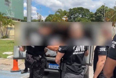 Conhecido como "Mancha", Douglas de Azevedo Machado, de 34 anos, chegou a Belo Horizonte nesta ter&ccedil;a-feira (17/3), onde vai dar entrada no sistema prisional -  (crédito: Divulga&ccedil;&atilde;o PCMG)