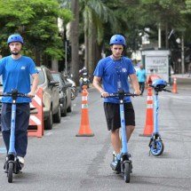 Serviço de patinetes elétricos começa a funcionar na capital  - Leandro Couri EM/D.A Press 
