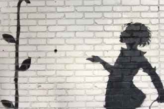 Flower girl’, de Banksy -  (crédito: HANDOUT / AFP)