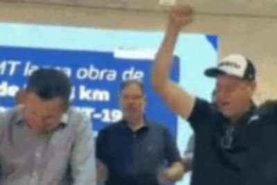 Deputado estadual de Mato Grosso, Valmir Moretto (Republicanos), comemora assinatura -  (crédito: Reprodu&ccedil;&atilde;o)