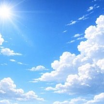 Por que o céu é azul? O fenômeno da luz que colore a atmosfera - imagem gerada por i.a 