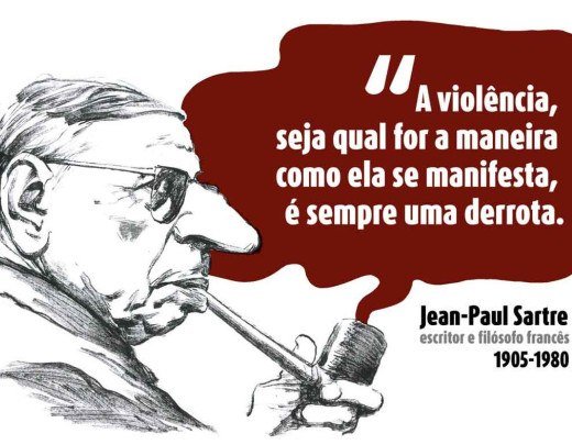 Homenagem a Jean-Paul Sartre -  (crédito: Quinho )