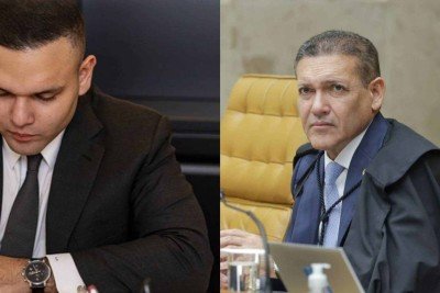 Kevin Marques e o pai, o ministro Kassio Nunes Marques -  (crédito: Reprodução/Redes sociais e Rosinei Coutinho/STF)