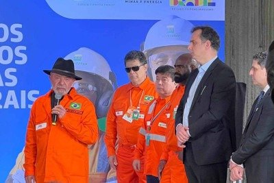 Presidente Lula (PT) durante agenda federal em Betim, na Grande BH -  (crédito: Edésio Ferreira/EM/D.A. Press)