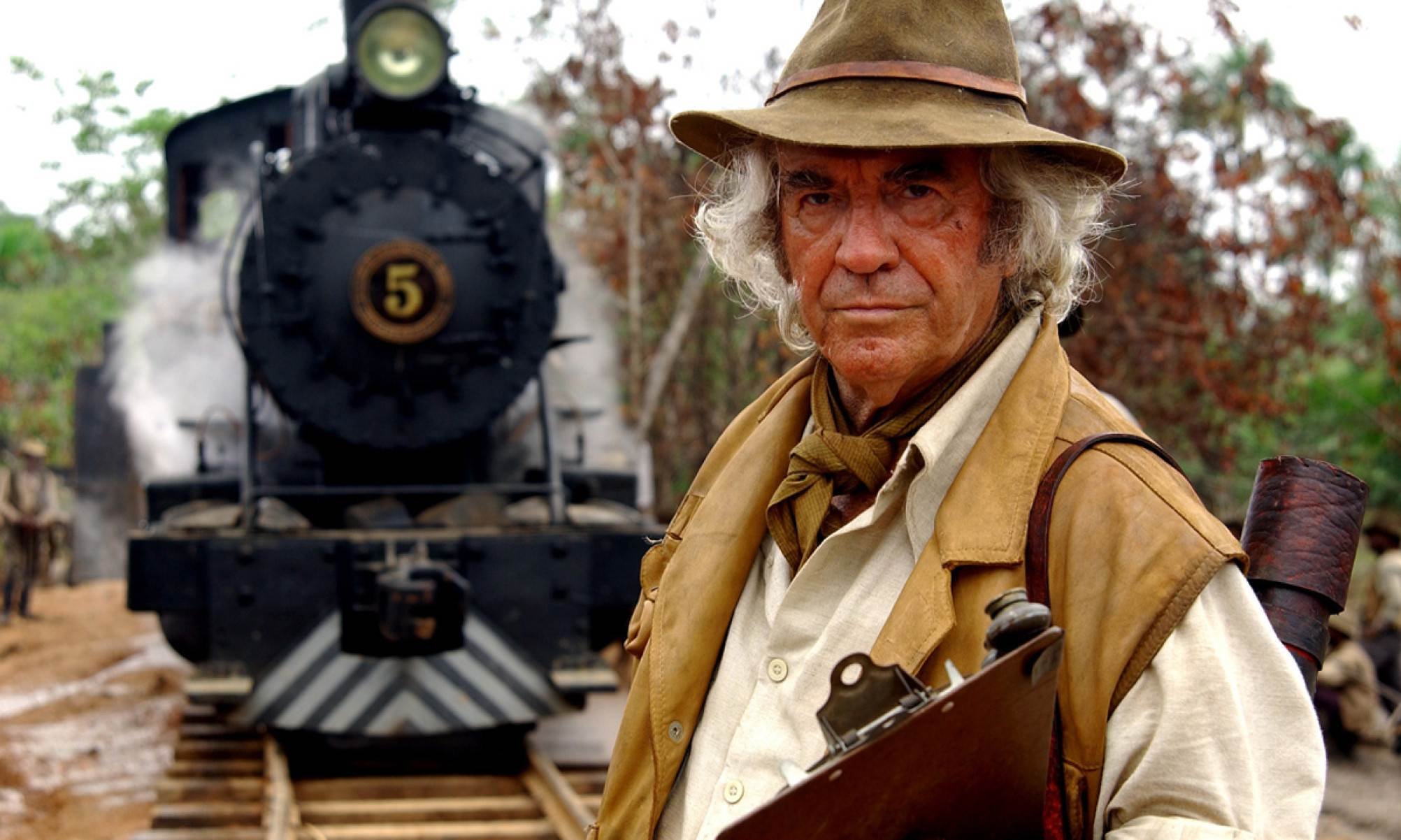 Juca na gravação da minissérie 