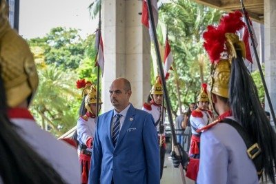 Posse do governador Mateus Simões na ALMG -  (crédito: Leandro Couri/EM/D.A. Press)