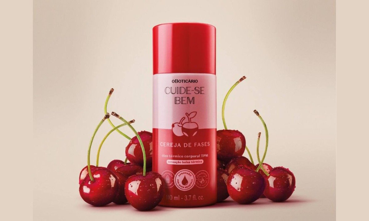 &Oacute;leo t&eacute;rmico corporal Cuide-se Bem Cereja de Fases, de O Botic&aacute;rio