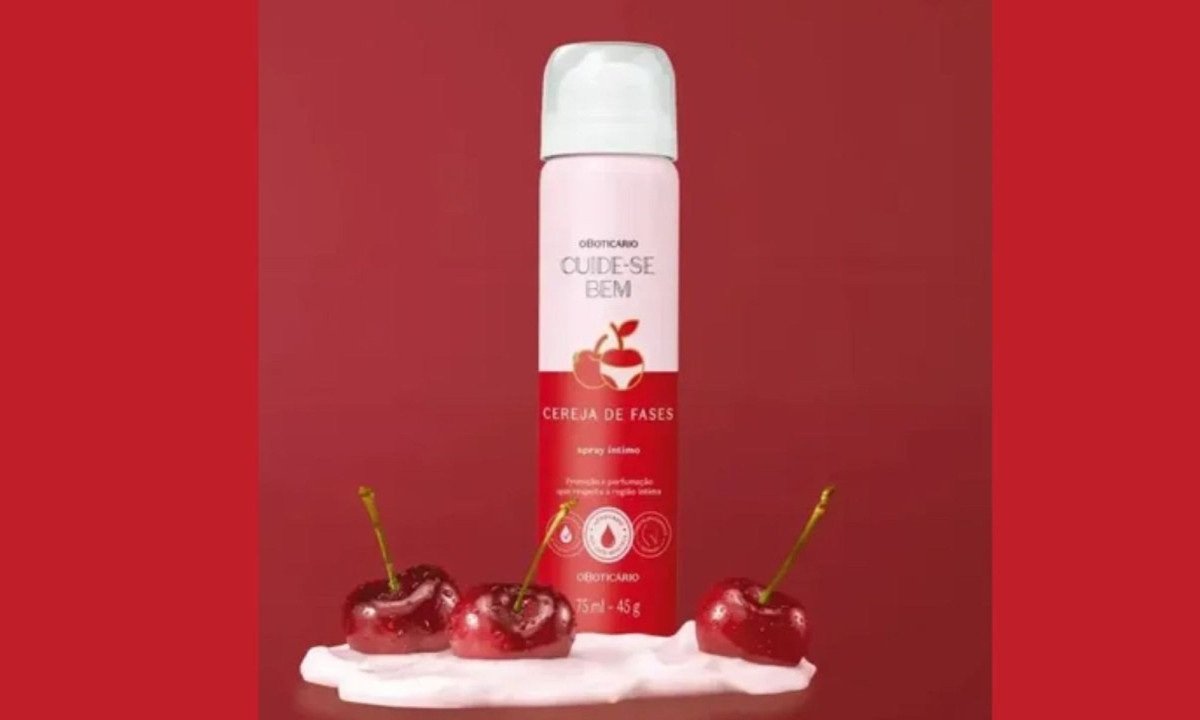 Spray &iacute;ntimo Cuide-se Bem Cereja de Fases, de O Botic&aacute;rio