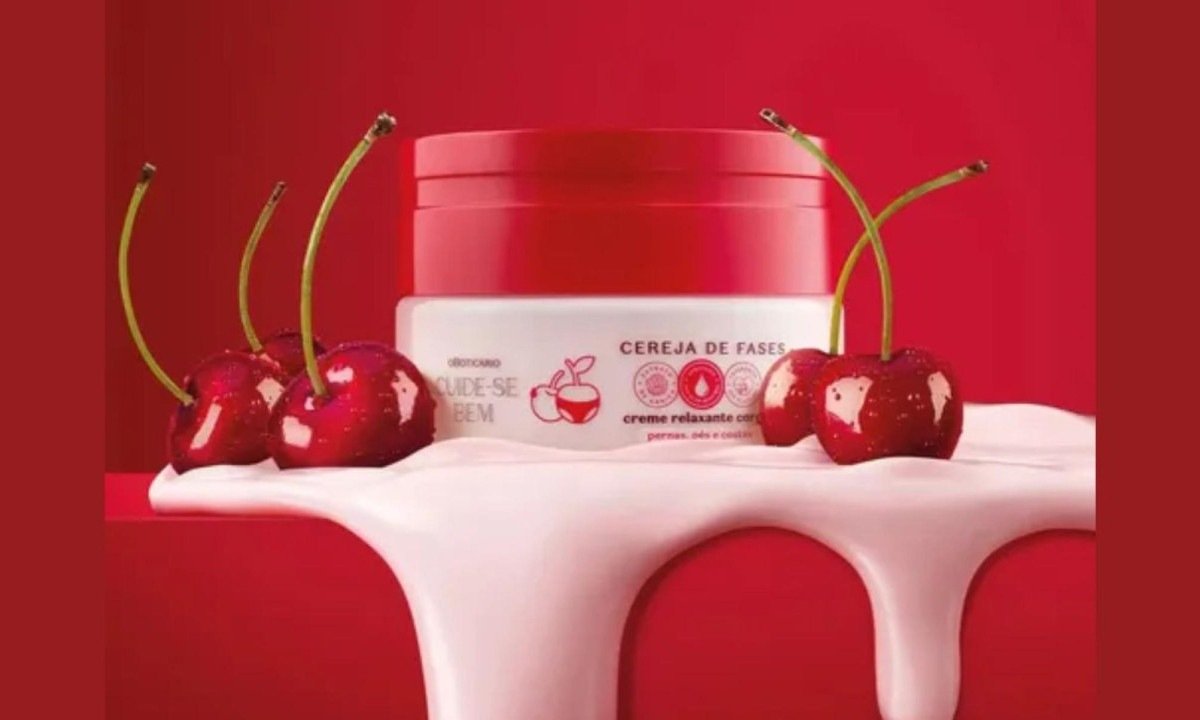 Creme relaxante corporal  Cuide-se Bem Cereja de Fases, de O Botic&aacute;rio