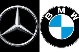 Logomarcas da Mercedes-Benz e BMW -  (crédito: divulgação)