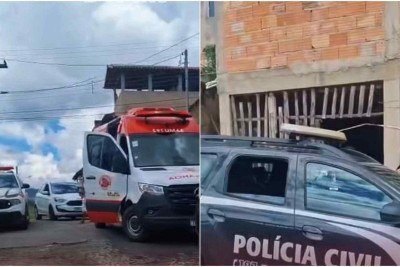 Uma equipe do Serviço de Atendimento Móvel de Urgência (Samu) confirmou as mortes. Polícia Civil foi acionada -  (crédito: De Fato Online/Reprodução)