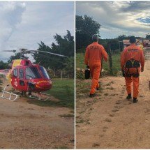 MG: bombeiros levam médico de helicóptero para atender idoso - CBMMG