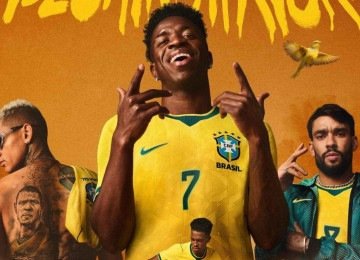 Nike anunciou nesta semana a camisa da Seleção para a próxima Copa do Mundo -  (crédito: Reprodução/Nike)