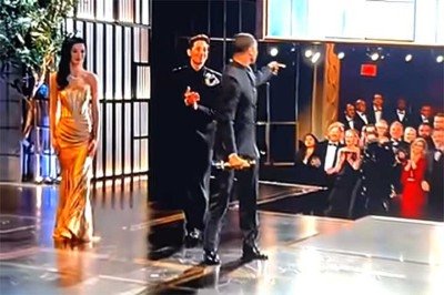 <span style='font-weight: 400;'>A aclamação de Michael B. Jordan no Oscar de 2026 com a estatueta de melhor ator por seu papel em “Pecadores” foi marcada por um bonito gesto. Ele apontou para Jesse Plemons e levou a mão ao peito, em sinal de reconhecimento e afeto pelo amigo, que respondeu com aplausos e sorrisos. </span> -  (crédito:  Reprodução do Youtube Canal @PreviouslyOnTeenTV)