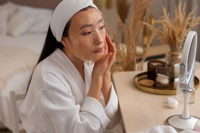 M&aacute;scaras faciais s&atilde;o aliadas na renova&ccedil;&atilde;o celular e fortalecimento da barreira cut&acirc;nea, rituais essenciais para a pele no outono. -  (crédito: FreePik)