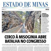 CONFIRA A CAPA DO ESTADO DE MINAS DO DIA 26/03/2026 - CAPA DO ESTADO DE MINAS