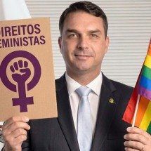 Base critica Flávio Bolsonaro por apoiar pena maior por misoginia - Reprodução/Redes sociais