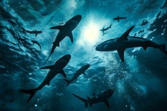 Estudo apontou diversas substâncias de uso humano no organismo de tubarões -  (crédito: FreePik)