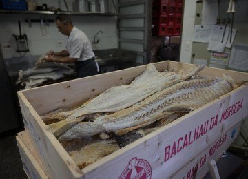 O bacalhau sai da Noruega e passa por São Paulo antes de chegar na Taberna Baltazar -  (crédito: Leandro Couri/EM/D.A.Press)