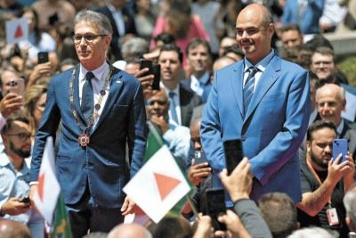 Zema é pré-candidato à Presidência, enquanto Simões está de olho na reeleição em Minas
 -  (crédito: LEANDRO COURI/EM/D.A. PRESS)