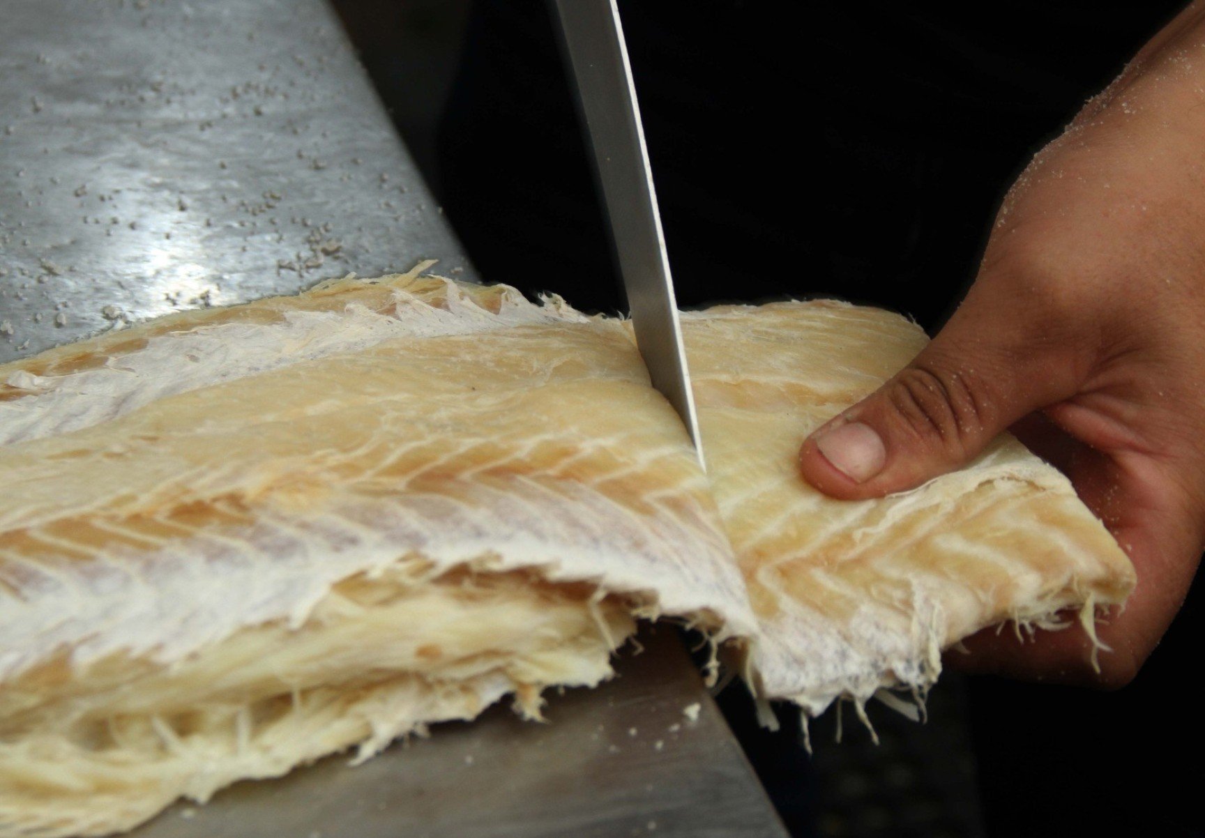 O lombo do bacalhau &eacute; dividido em postas