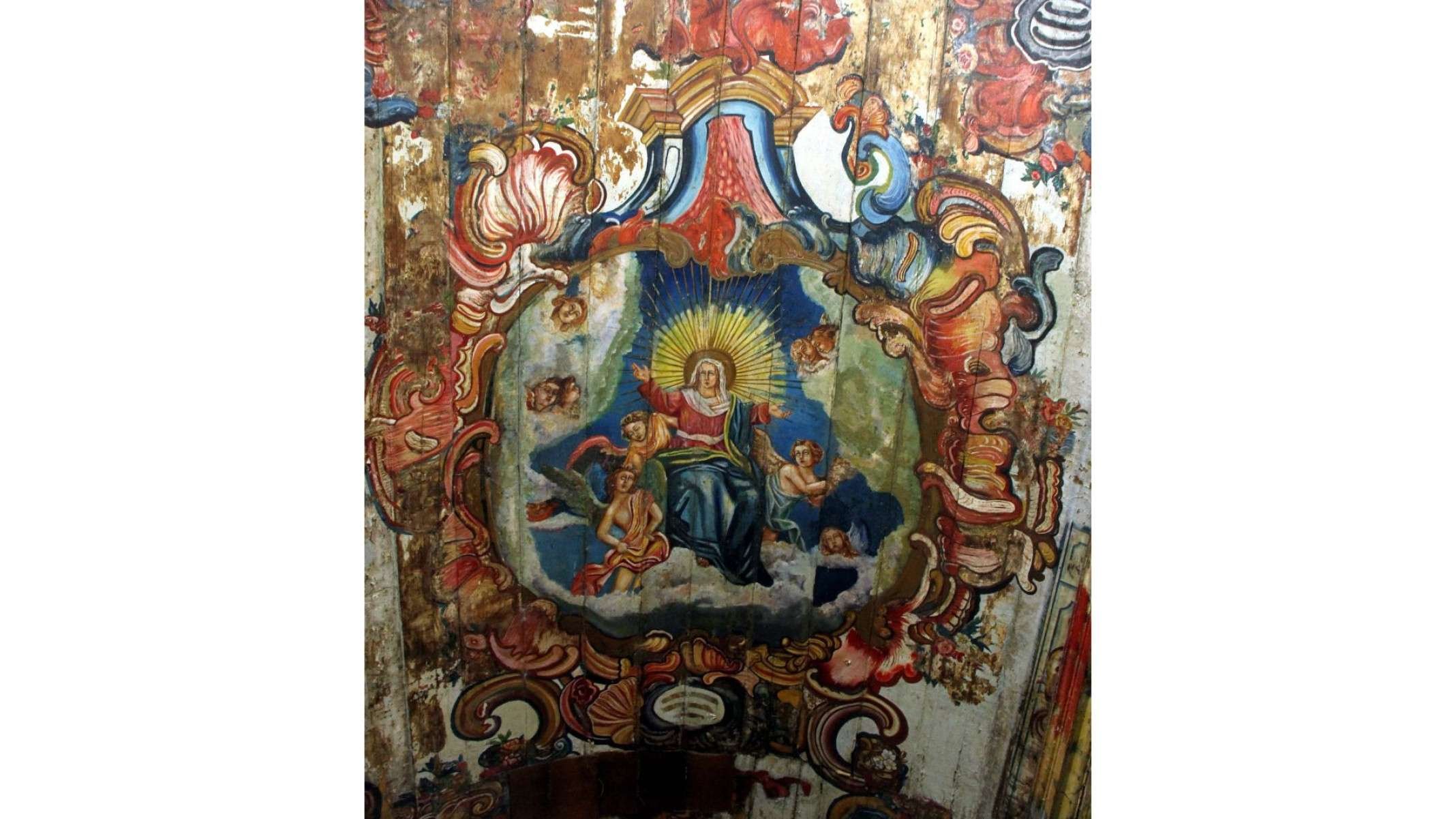 Forro da Capela Nossa Senhora do Pilar, no Hospicio da Terra Santa, no Centro Historico de Sabará (MG)