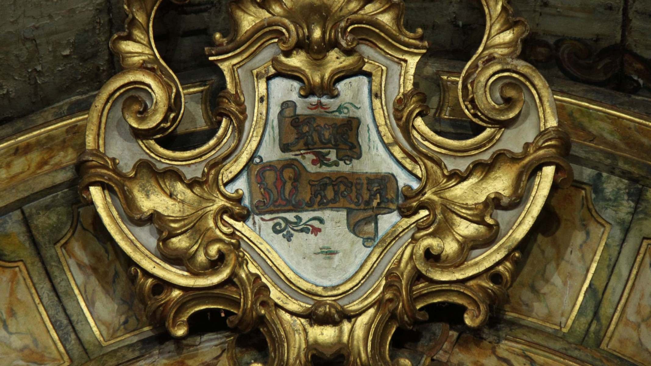 Forro da Capela Nossa Senhora do Pilar, no Hospicio da Terra Santa, no Centro Historico de Sabará (MG)