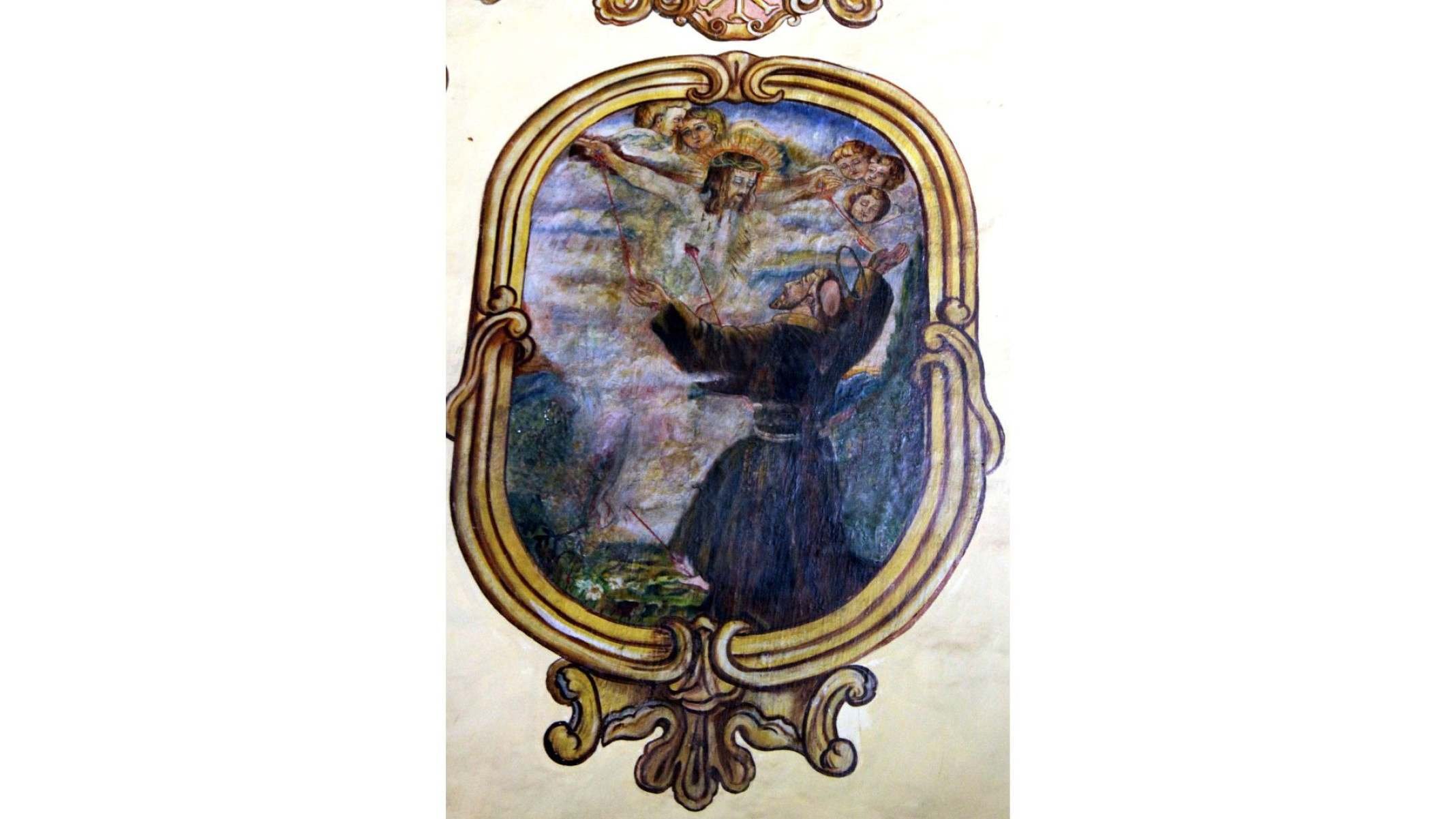 Forro da Capela Nossa Senhora do Pilar, no Hospicio da Terra Santa, no Centro Historico de Sabará (MG)